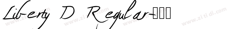 Liberty D Regular字体转换